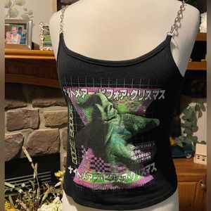 The Nightmare Before Christmas Oogie Boogie cropped tank Top